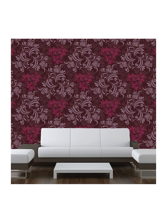 Retro-Blumen Klebetapete 255cm