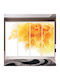 Orange Leaves Wardrobe Sticker 230cm