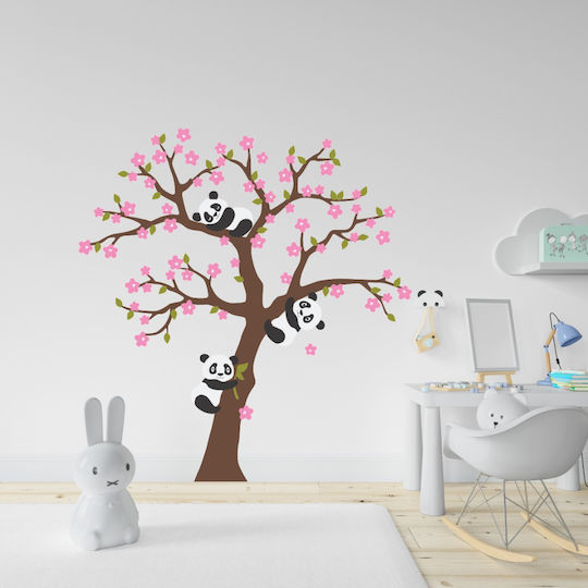 Αυτοκόλλητο Τοίχου Δέντρο Panda 120cm X 125cm