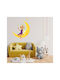 Fairy on Moon Wall Sticker 50cm X 70cm