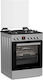 Thermogatz TGS 3980 IX Готварска печка 80лт с котлони на природен газ Ш60см. Inox