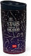 Legami Milano Stars Glass Thermos Stainless Steel / Plastic 275ml Stars With Straw