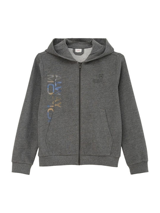 Kids Sweatshirt Cardigan Gray