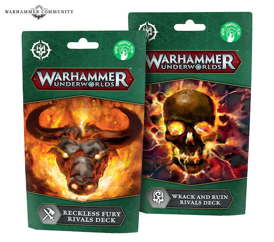 Games Workshop Warhammer Underworlds Rivals Deck Reckless Fury Cards