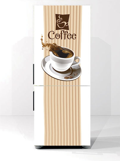 Αυτοκόλλητο Ψυγείου Coffee 75cm