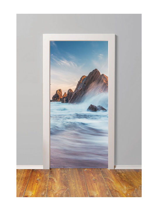 Door Sticker Waves 75cm