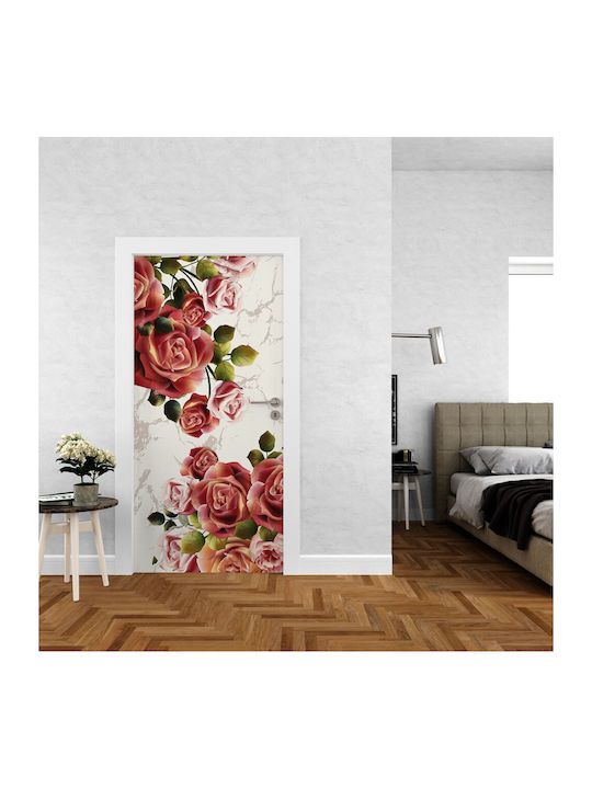 Door Sticker Roses 185cm
