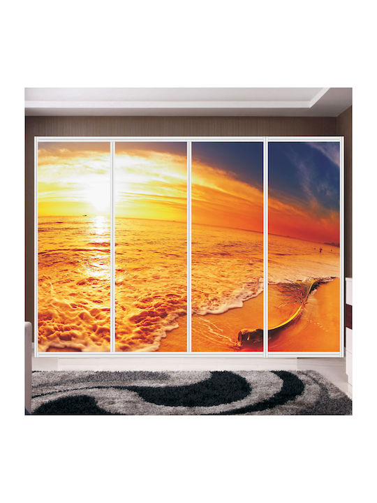 Wardrobe Sticker Sunset Colors 260cm