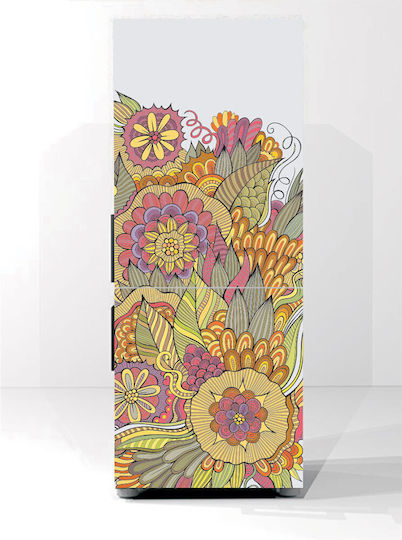 Αυτοκόλλητο Ψυγείου Vintage Flowers 2 55cm
