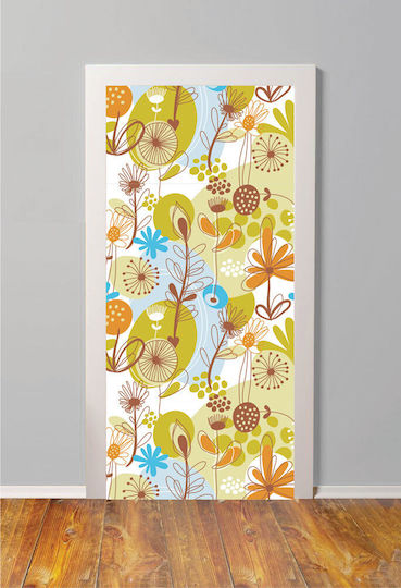 Türsticker mit Blumenmuster 95cm