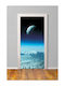 Türsticker Globus in den Wolken 95cm