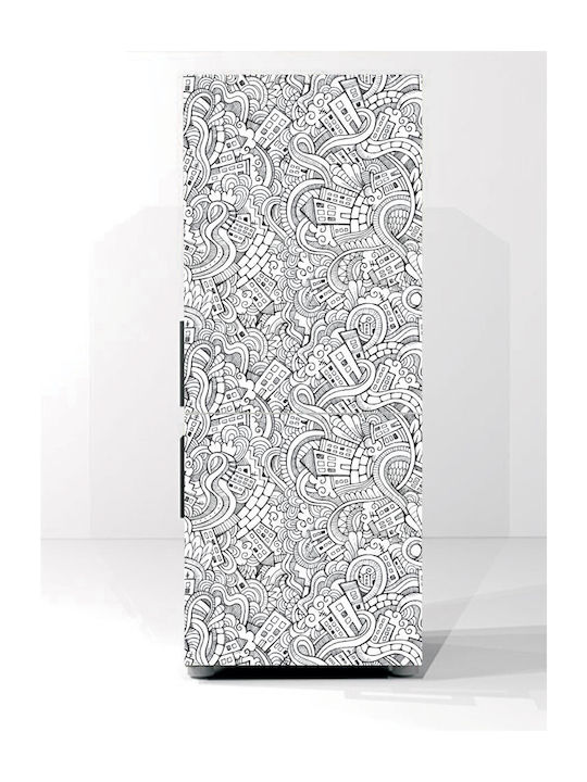 Vintage Fridge Sticker 2 65cm