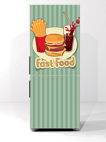 Αυτοκόλλητο Ψυγείου Fast Food 70cm