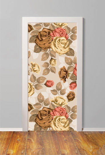Türsticker Kaffee Rosen 70cm