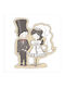 PVC Forex Design Wedding Couple 25cm X 25cm