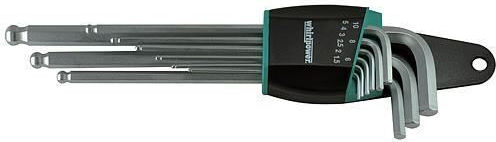 Extra Long Hex Keys Ballpoint 9 Pieces 1.5-10 Strend Pro