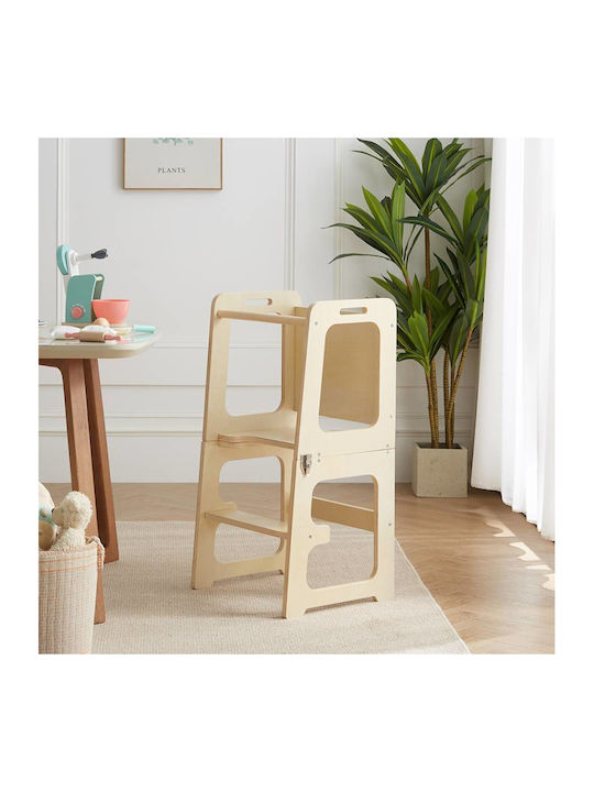 Learning Tower made of Wood Beige 1000040058