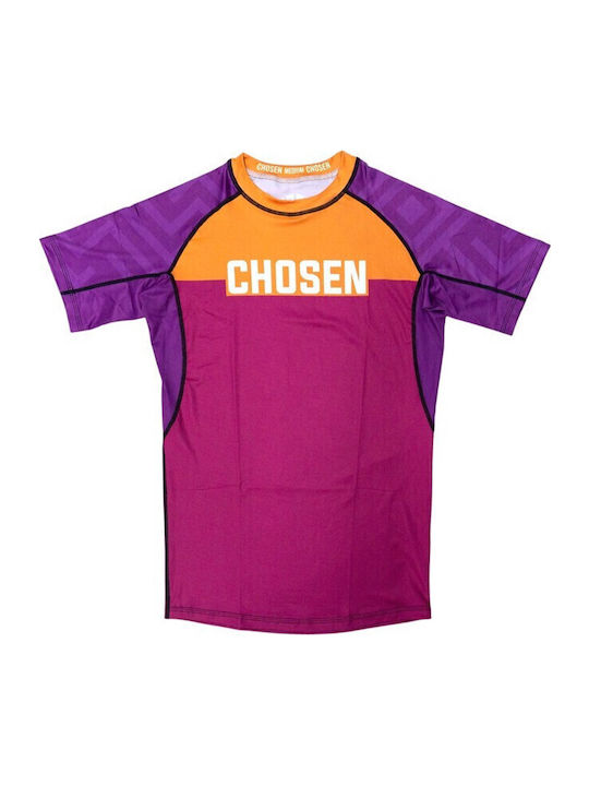 Chosen Bărbați Cu mânecă scurtă Tricou CHRS140 pentru Jiu-Jitsu Violet Chosen Bărbați Cu mânecă scurtă Tricou CHRS140 pentru Jiu-Jitsu Violet