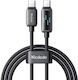 Mcdodo CA-4250 LED USB 2.0 Cable USB-C male - USB-C 100W PD Μαύρο 1.2m CA-4250