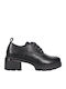 Women's Synthetic Leather Oxford Shoes Black