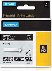 Dymo Rhino Винилова Етикетна Тапа 5.5м x 9мм в Бял Цвят Dymo Rhino Винилова Етикетна Тапа 5.5м x 9мм в Бял Цвят