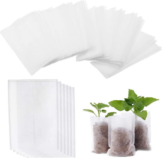 Seed Seedling Germination Bags Vegetables Fruits Premium Biodegradable Material Set 100 Pieces Size 12 X 10 Cm Original Deals