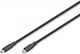 Digitus USB 2.0 Cable USB-C male - USB-C 100W PD Μαύρο 1m Ak-300342-020-S