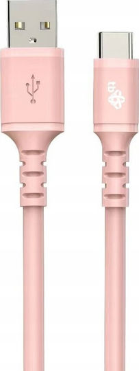 Tb Energy USB 2.0 Cable USB-C male - USB-A Pink 1m