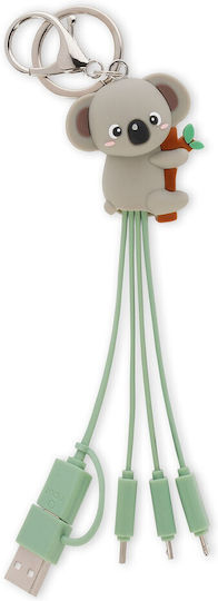 Legami Milano Link Up Regulär USB zu Blitzschlag / Typ-C,TC-TC / Micro-USB Kabel 1.8A 1m (UCC0011)