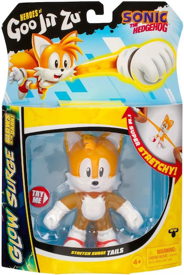 Giochi Preziosi Миниатюрна играчка Sonic The Hedgehog Goo Jit Zu Светеща фигура Sonic The Hedgehog - Тейлс