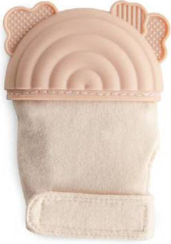 Mushie Rainbow Silicone Teething Glove for 3 m+ Rainbow