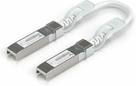 Ubiquiti Καλώδιο Οπτικής Ίνας SFP+ 0.15m Λευκό