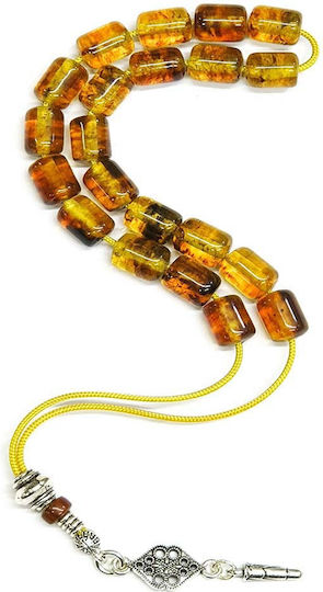 Roloi Komboloi Amber Worry Beads Honey 26cm