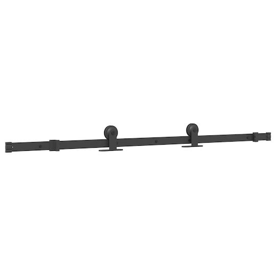 vidaXL Sliding Door Mechanism For Door Knobs 152.5cm Black