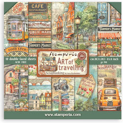 Hârtie pentru scrapbooking 10 buc 20,3×20,3cm S...