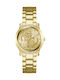 Womens Watch 36mm Chronograph Battery With Gold Stainless Steel Bracelet