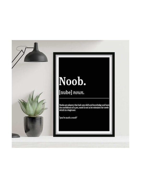 Poster Gaming Noob Gm153 21cm X 30cm Ramă din L...