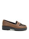 Women's Loafers in Tabac Brown Color