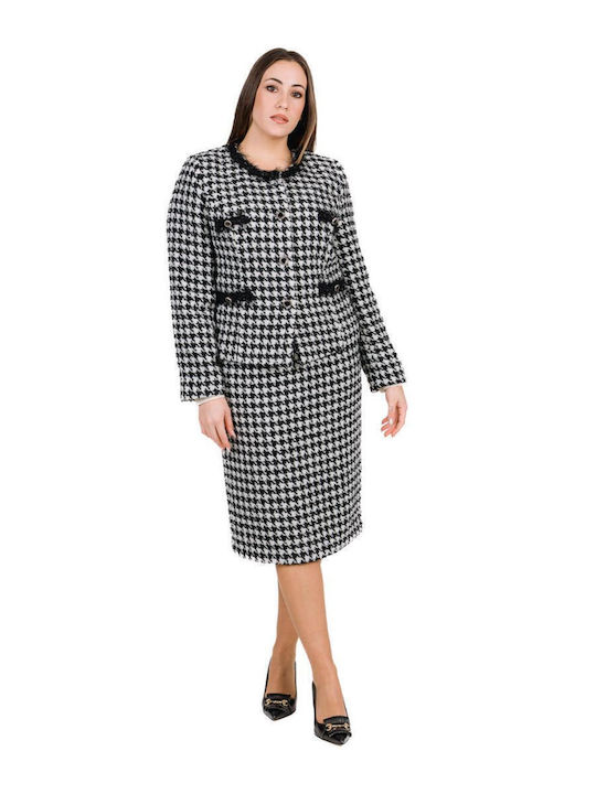 Vagias Skirt Checked Black