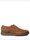 Damiani Men's Leather Casual Shoes Tabac Brown