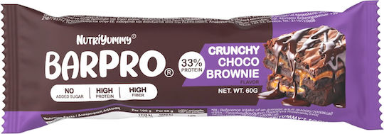 Nutriyummy Barpro Μπάρα Πρωτεΐνης με Γεύση Choco Brownie 60gr