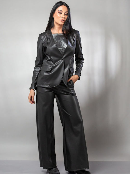 Boutique Γυναικείο Σακάκι Μαυρο