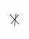 Gem Table Kitchen with Glass Surface Transparent 110x110x74cm