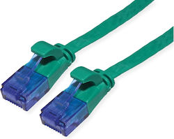 Value U/UTP Cat.6a Ethernet Network Cable 1m Green