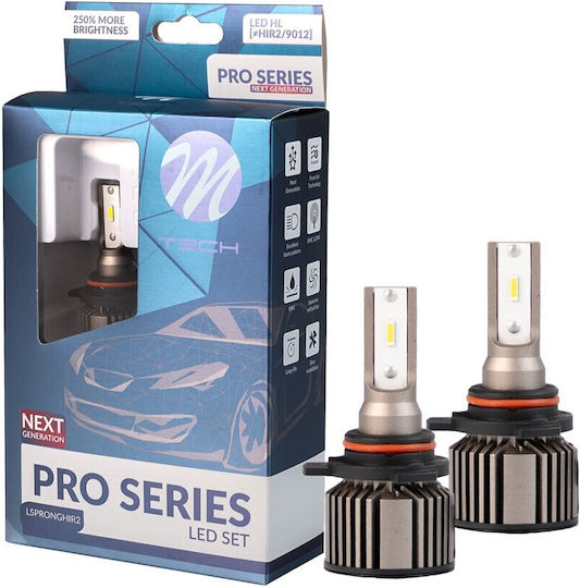 M-Tech Lampen Auto HIR2-9012 Canbus LED 6500K Kaltes Weiß 12V 40W 2Stück