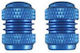 Keiti Car Tire Valve Caps Blue 4pcs