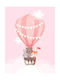 Kids Framed Wall Painting Hot air balloon 30x40cm