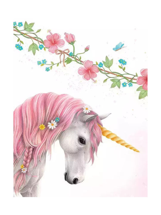 Kids Framed Wall Painting Unicorn 21x30cm