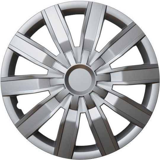 Mammooth Car Hubcap Set 14" 4pcs Silver