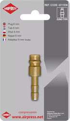 Stub-pipe 6mm 10bar Nipple Pneumatic System Connection Elements Airpress Stub-pipe 6mm 10bar Nipple Pneumatic System Connection Elements Airpress